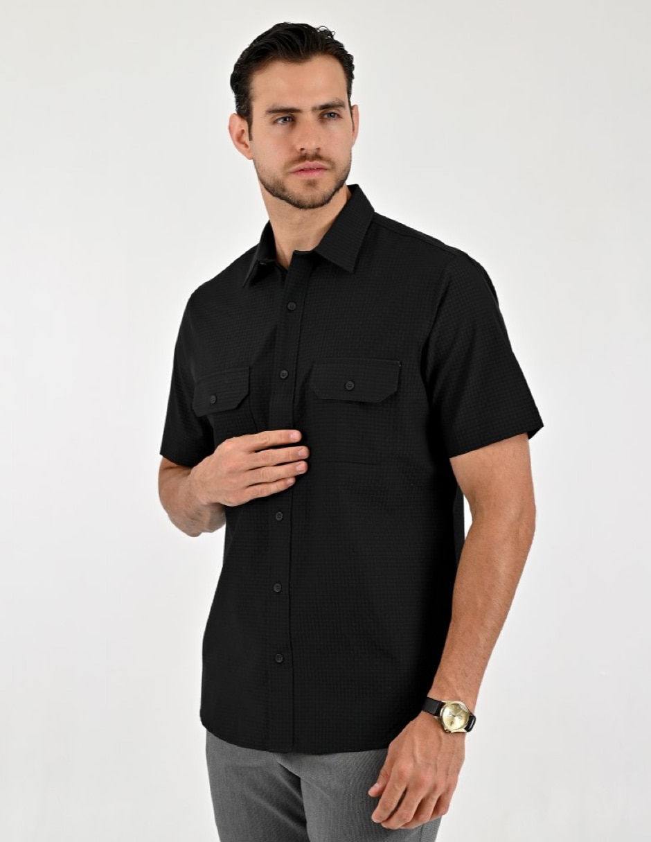 Camisa Casual Otoño Invierno de (si aplica) Algodón y poliéster manga Larga para hombre 3