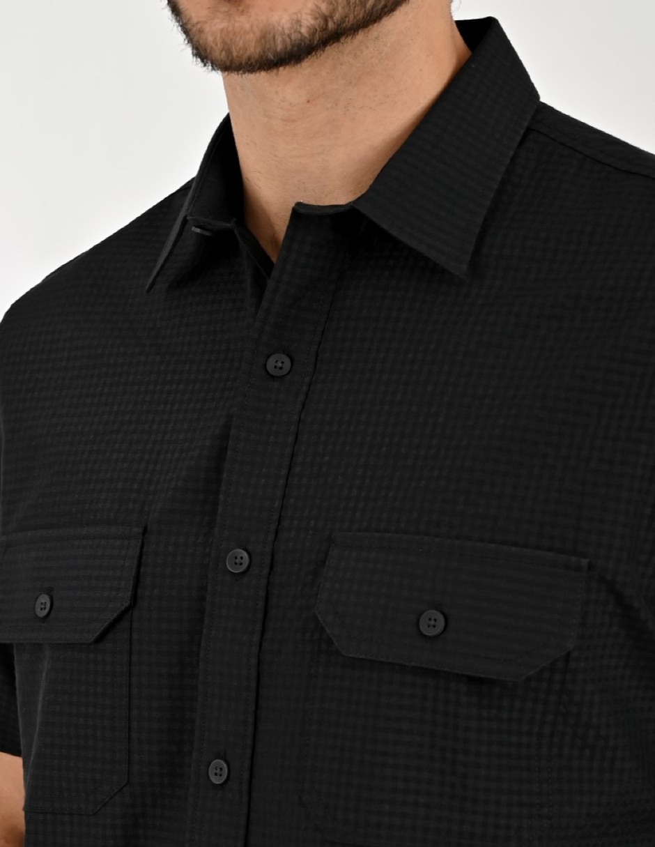 Camisa Casual Otoño Invierno de (si aplica) Algodón y poliéster manga Larga para hombre 5