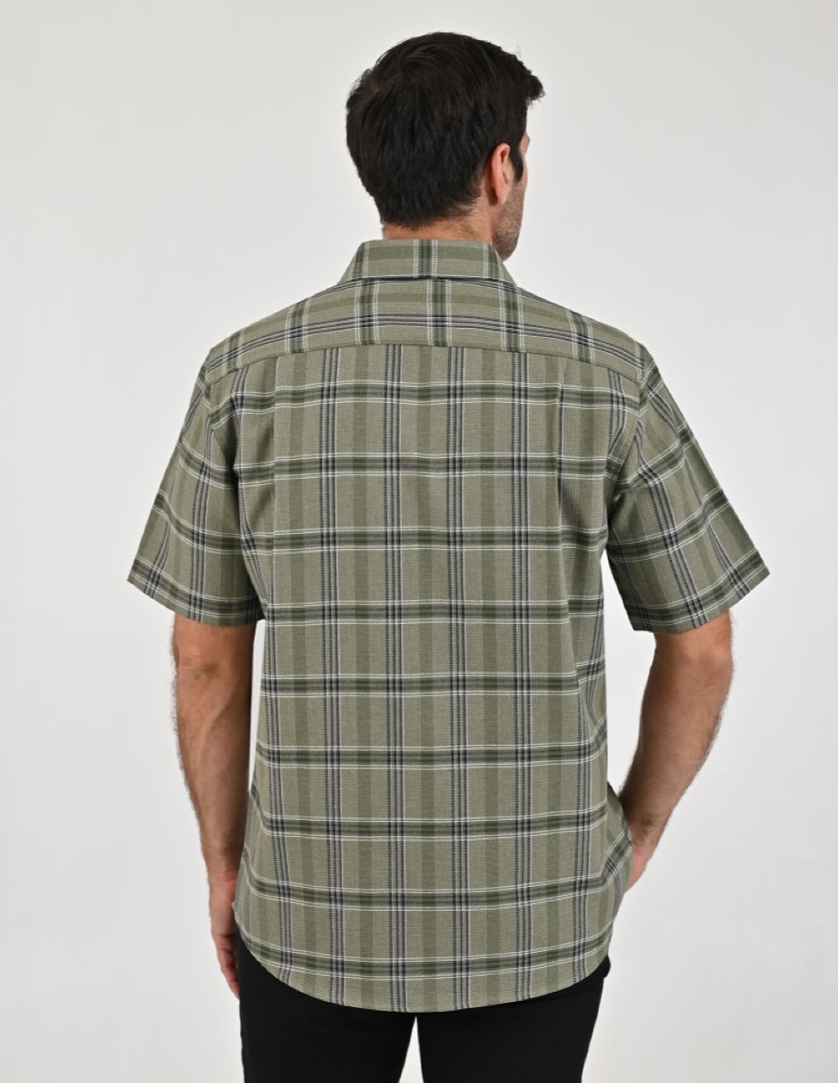 Camisa Casual Otoño Invierno de (si aplica) Poliéster y algodón manga Larga para hombre 3
