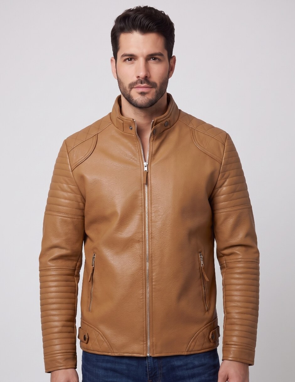 Chamarra Casual No de Piel Sin capucha para hombre Chamarra Casual No de Piel Sin capucha para hombre