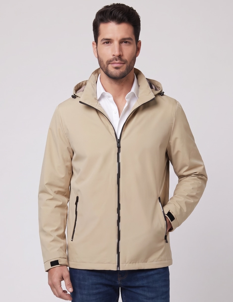 Chamarra Casual No de Algodón y poliéster Con capucha para hombre Chamarra Casual No de Algodón y poliéster Con capucha para hombre