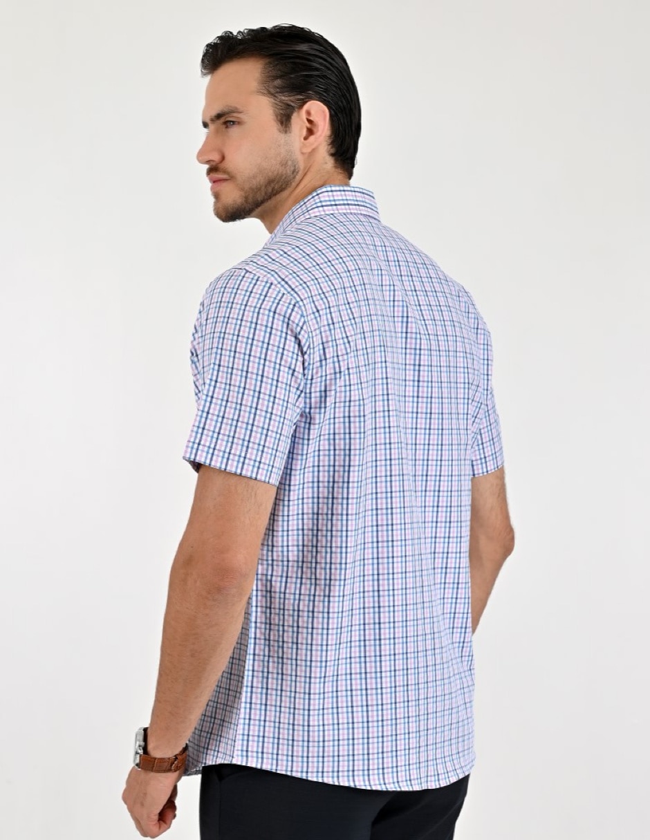 Camisa casual manga corta para hombre 5