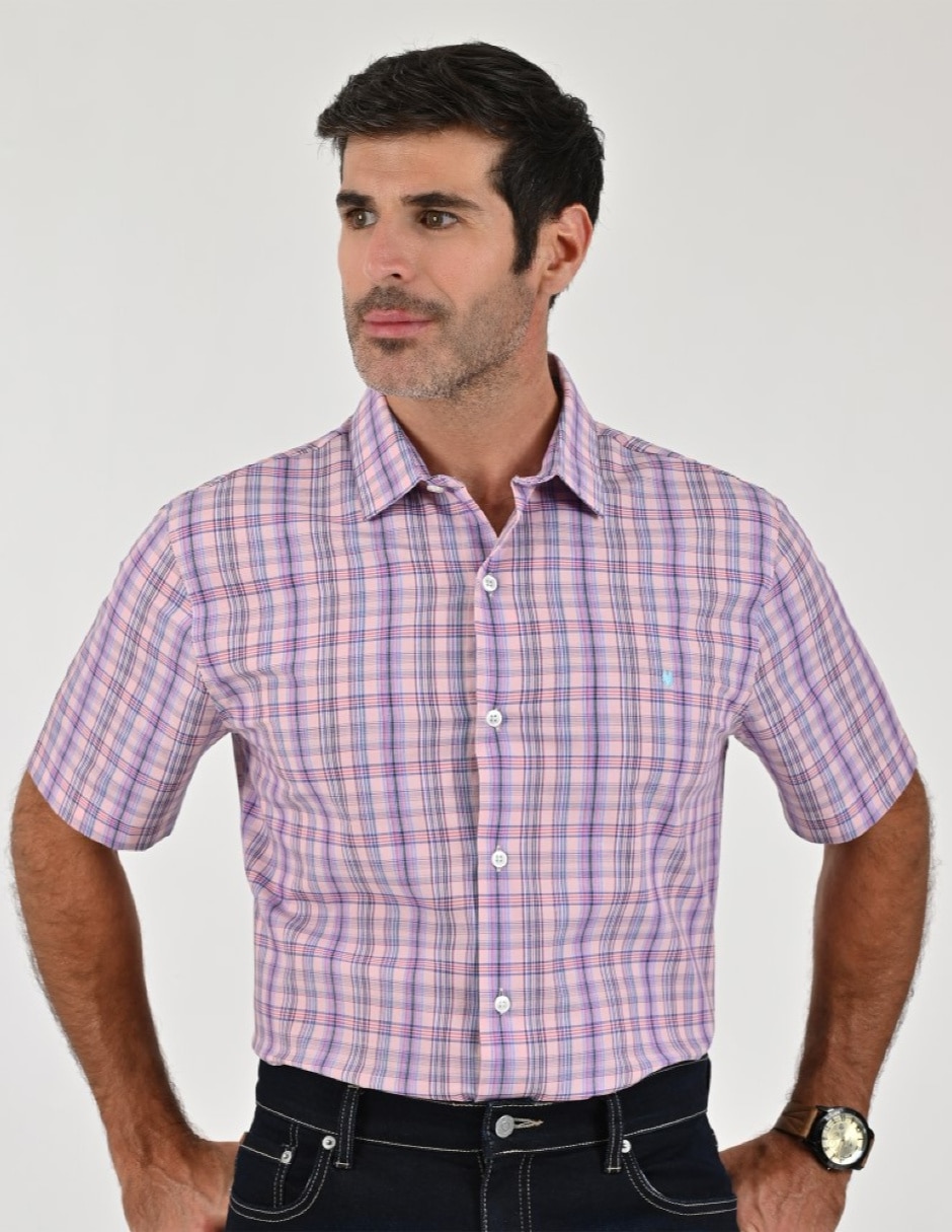 Camisa casual manga corta para hombre 1