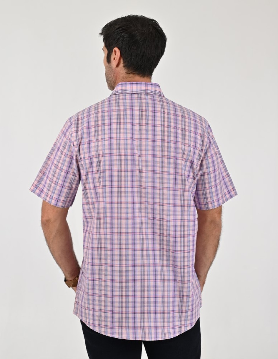 Camisa casual manga corta para hombre 4