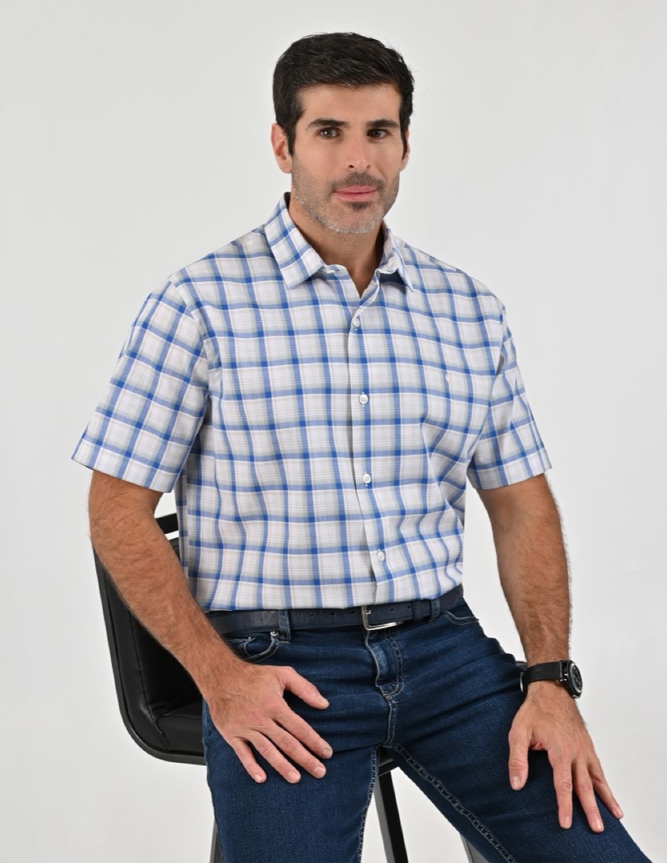 Camisa casual manga corta para hombre 2