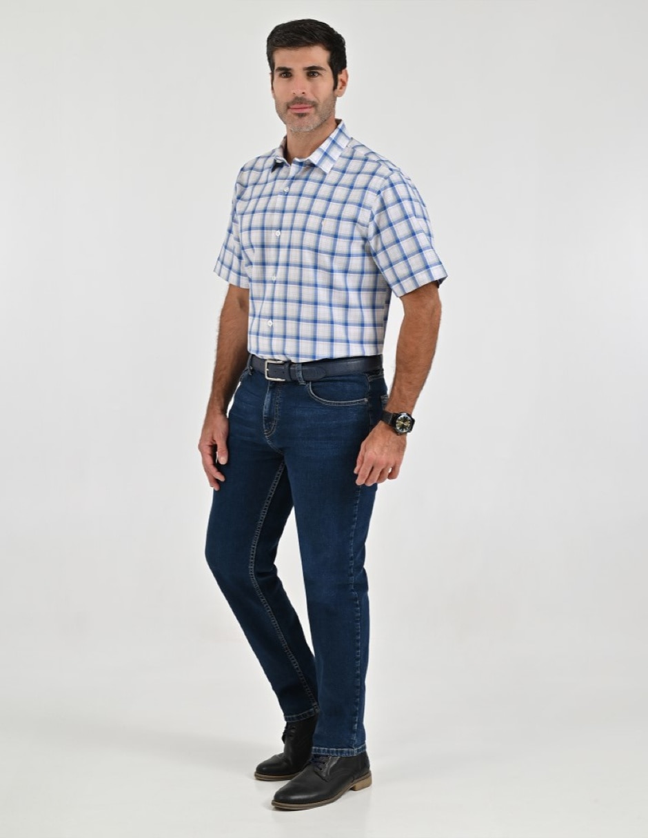 Camisa casual manga corta para hombre 4