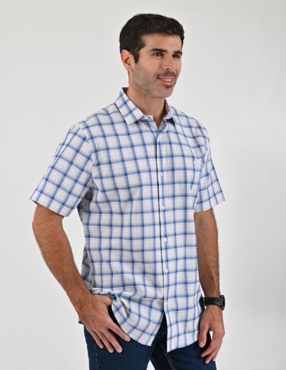 Camisa casual manga corta para hombre 5