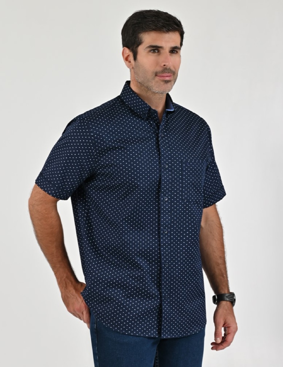 Camisa casual manga corta para hombre 5