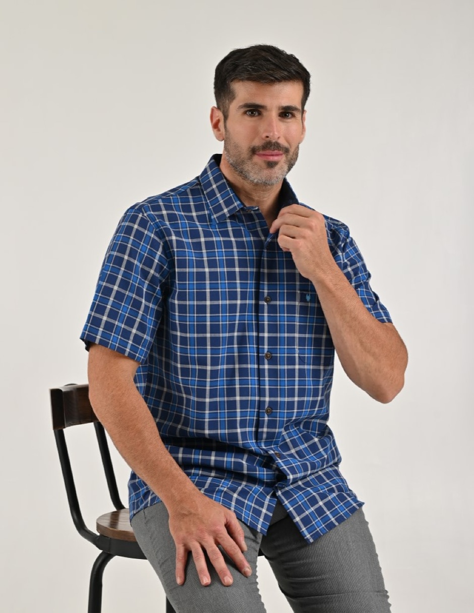 Camisa casual manga corta para hombre 2