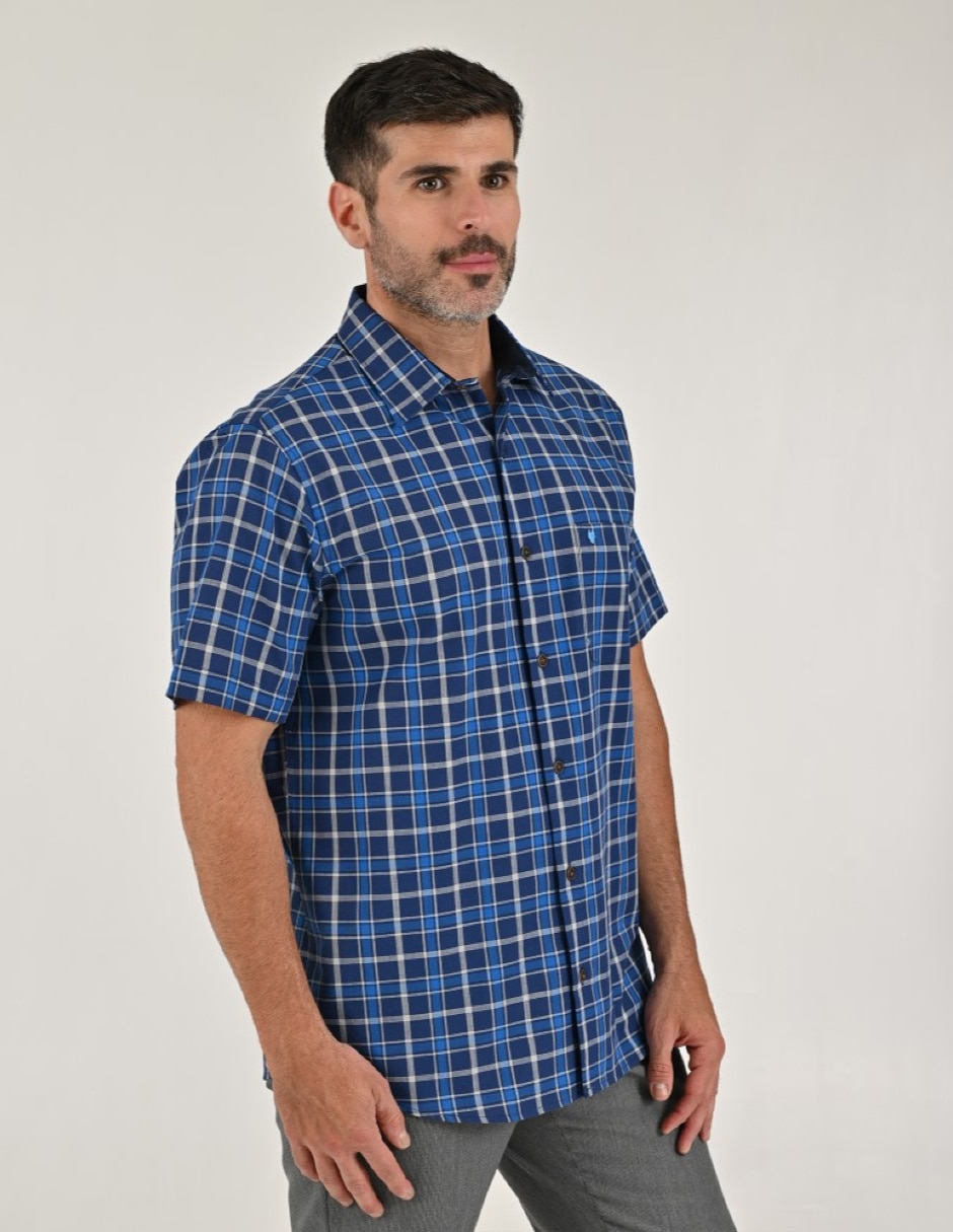 Camisa casual manga corta para hombre 4