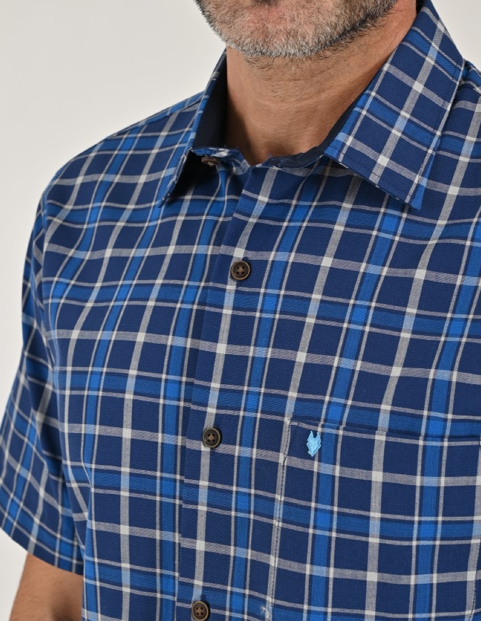Camisa casual manga corta para hombre 5