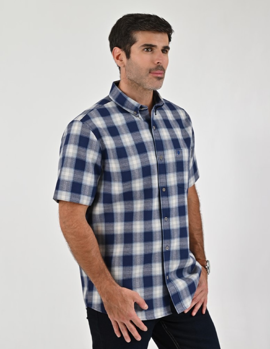 Camisa casual manga corta para hombre 4