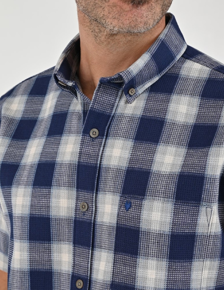 Camisa casual manga corta para hombre 5