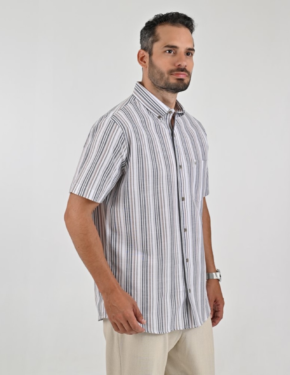 Camisa casual manga corta para hombre 2