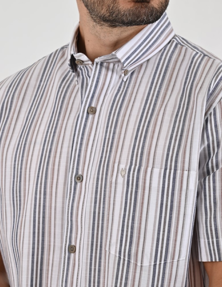 Camisa casual manga corta para hombre 3