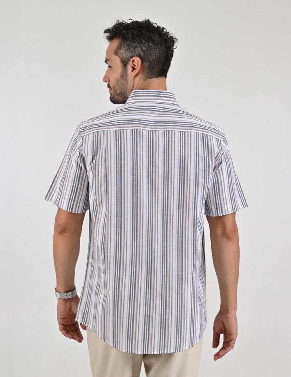 Camisa casual manga corta para hombre 4
