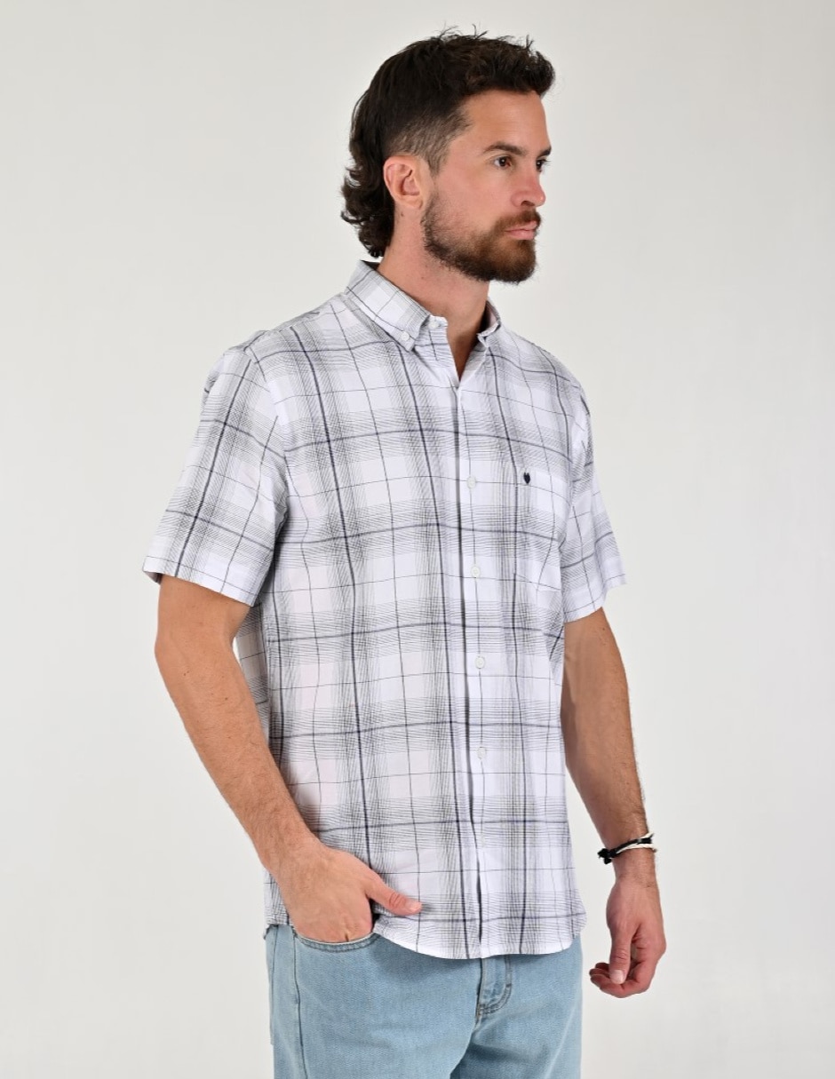 Camisa casual manga corta para hombre 4
