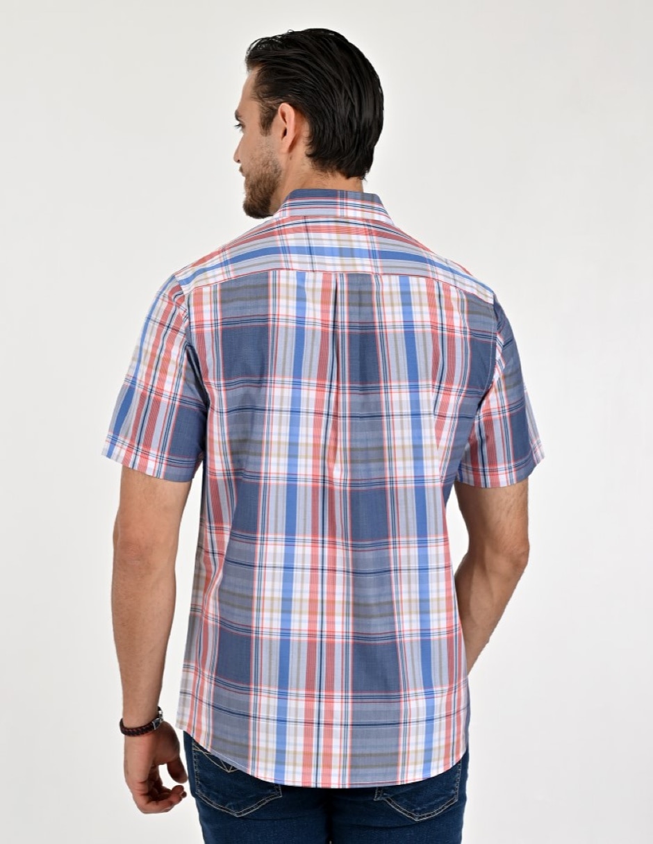 Camisa casual manga corta para hombre 4