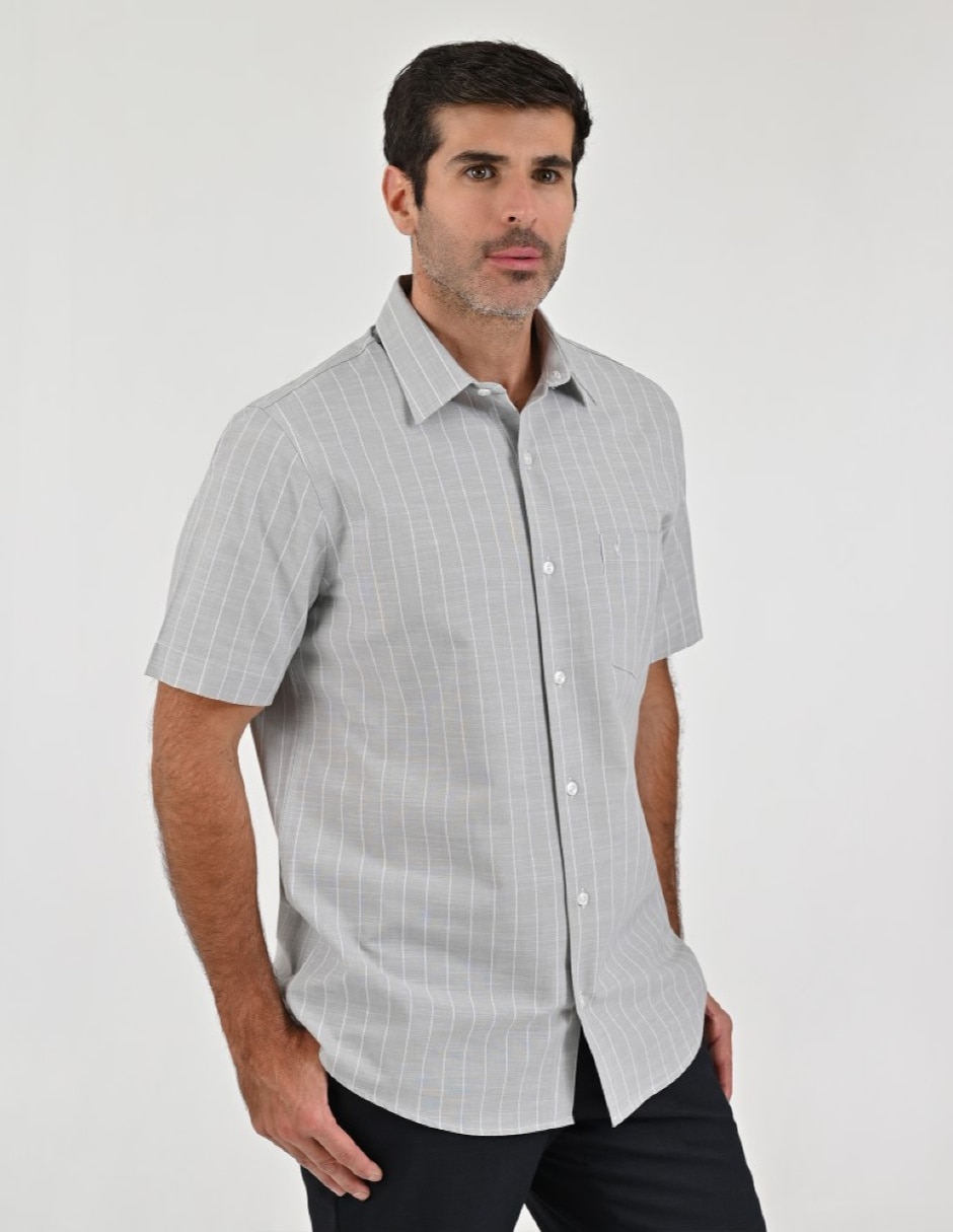 Camisa casual manga corta para hombre 5
