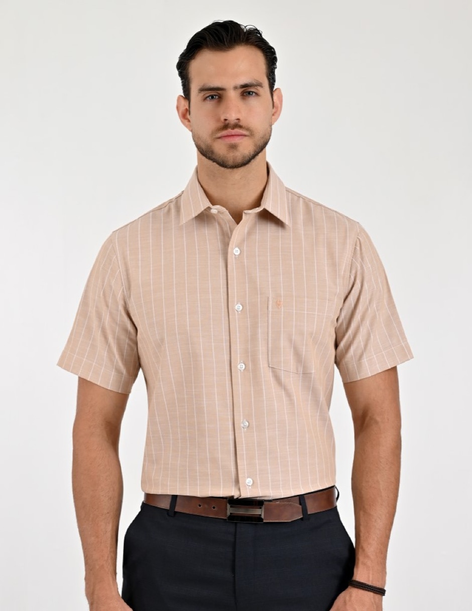 Camisa casual manga corta para hombre