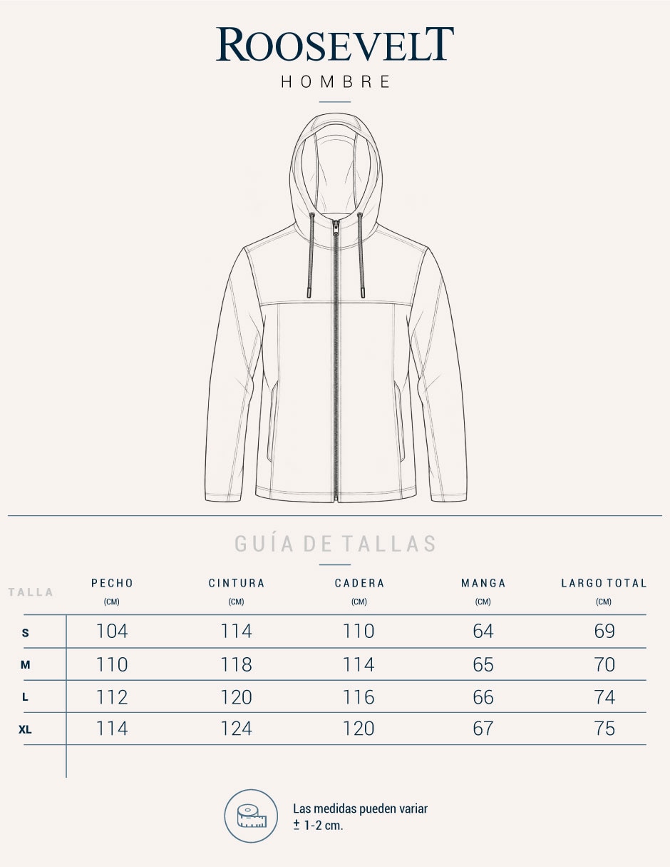 Chamarra casual con capucha para hombre 2