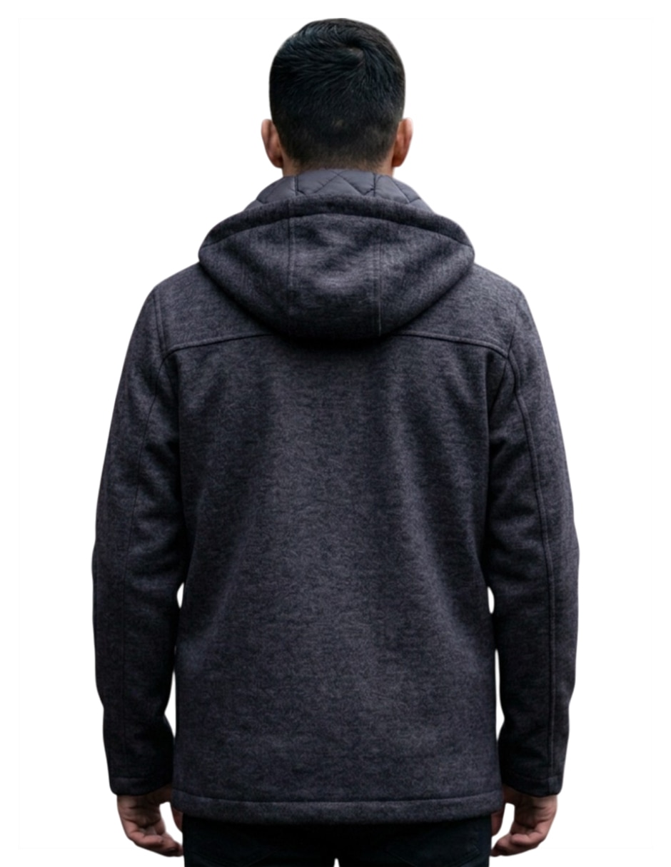 Chamarra casual con capucha para hombre 5