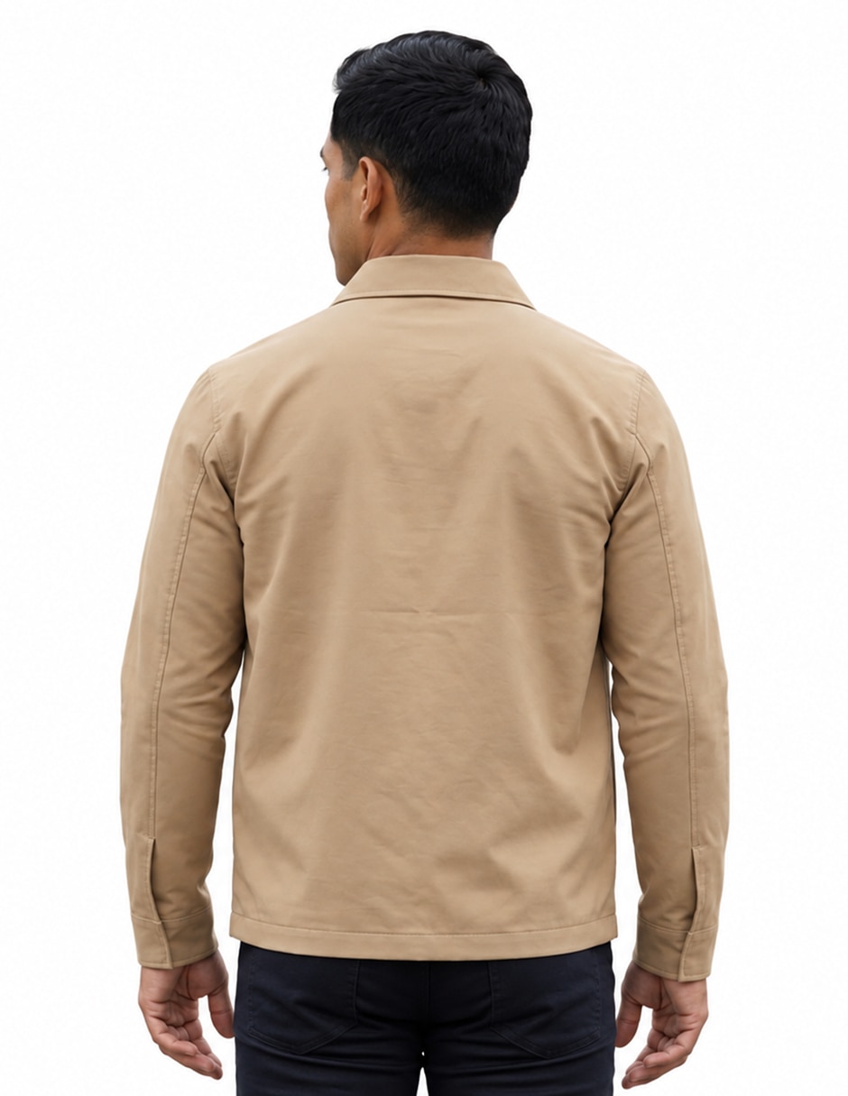 Chamarra harrington con bolsillos para hombre 4