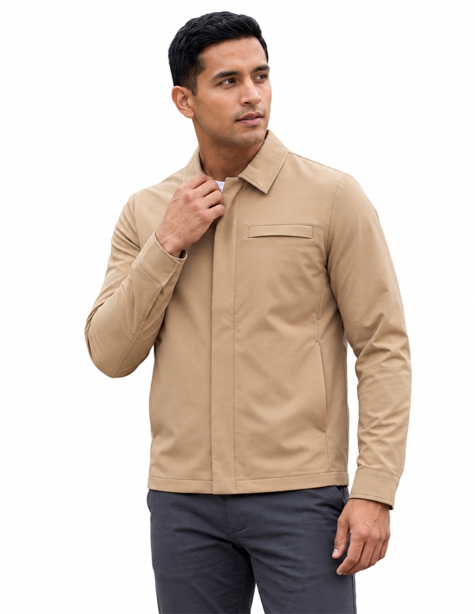 Chamarra harrington con bolsillos para hombre 5