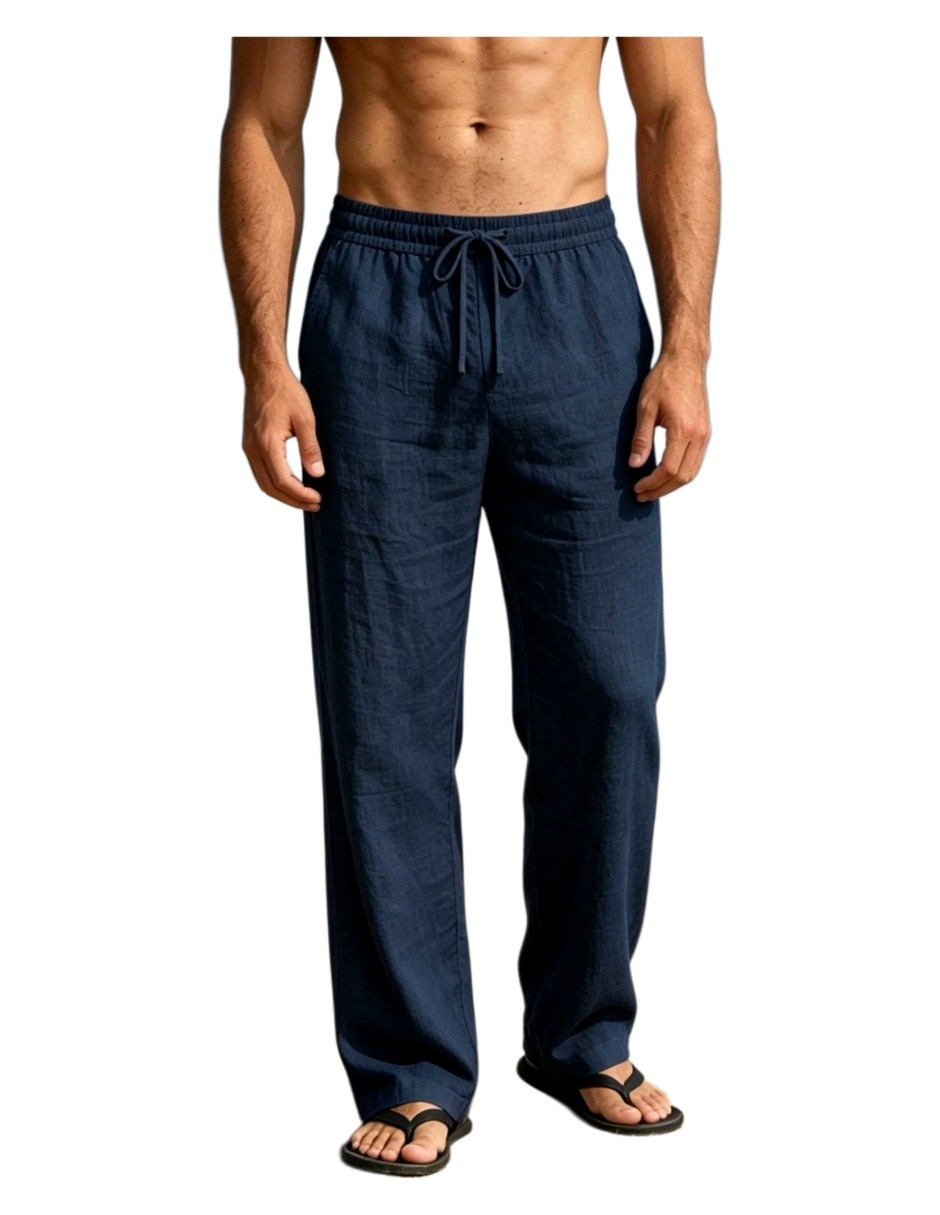 Pantalón Casual Regular Regular de Lino para hombre Pantalón Casual Regular Regular de Lino para hombre