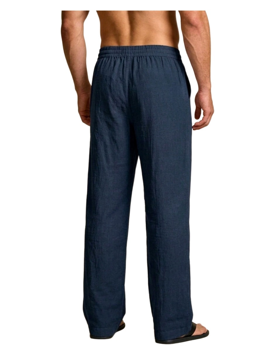 Pantalón Casual Regular Regular de Lino para hombre 2