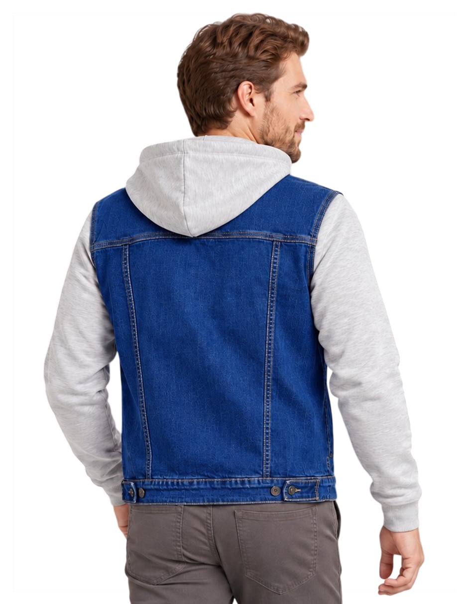 Chamarra casual con capucha para hombre 5