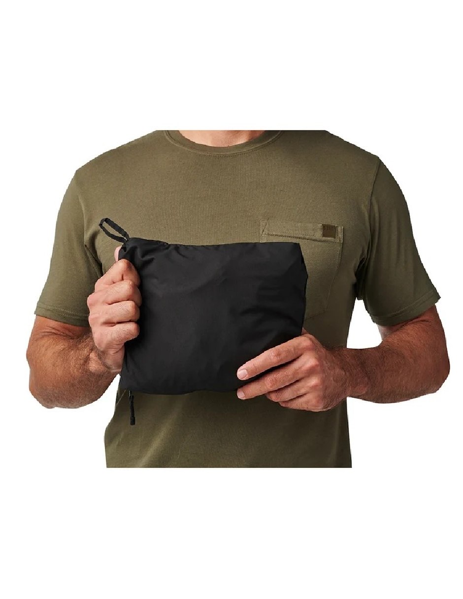 Chamarra casual capucha y bolsa para hombre 4