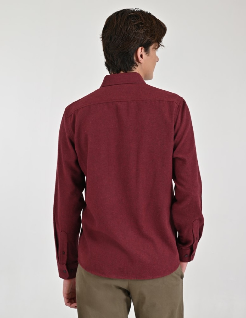 Camisa casual manga larga para hombre 3