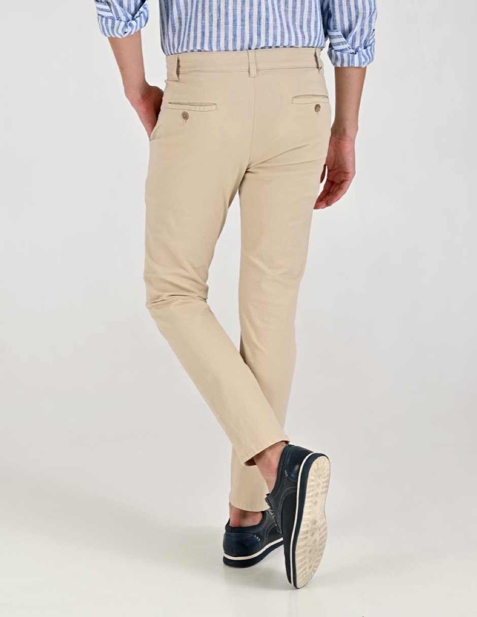 Pantalón casual regular slim para hombre 2