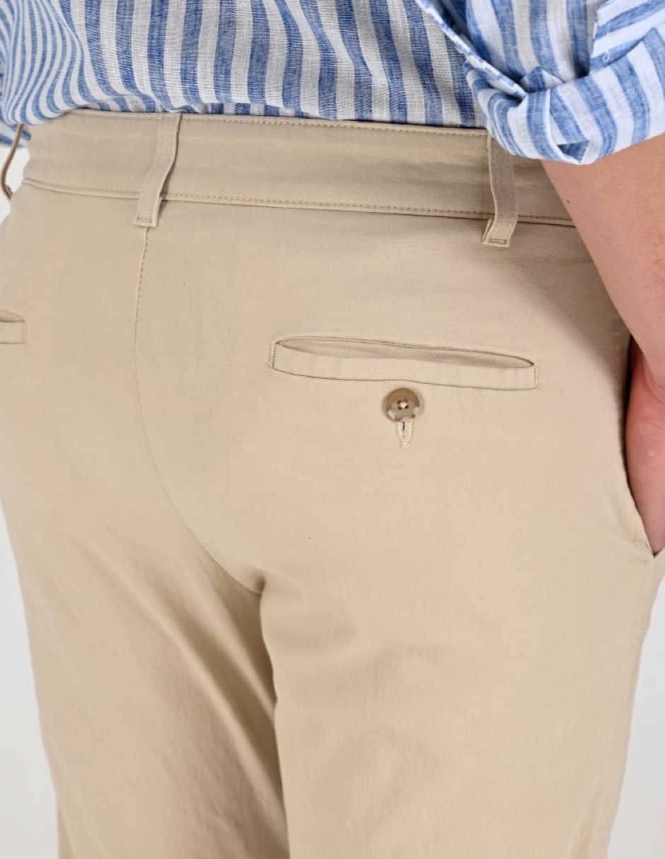 Pantalón casual regular slim para hombre 4