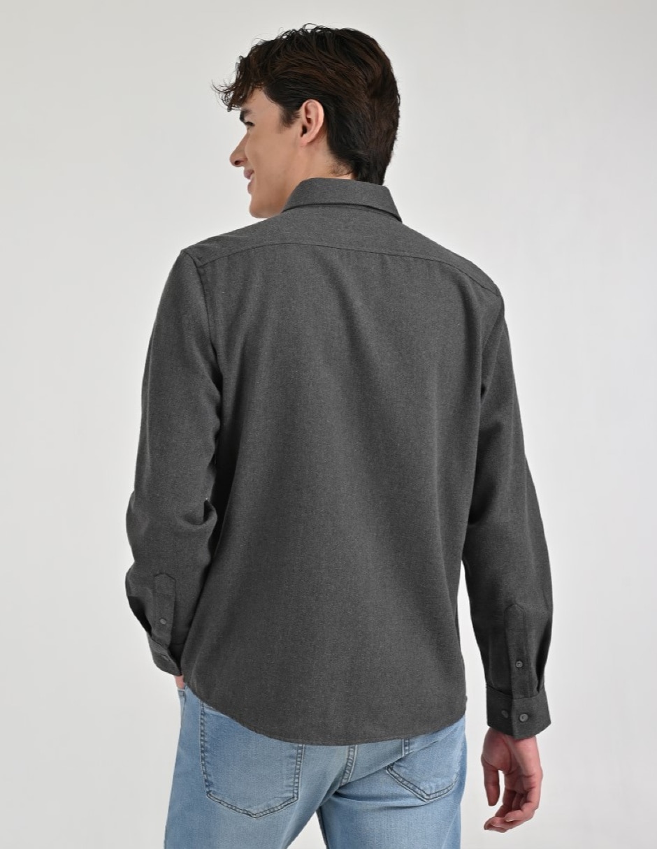 Camisa casual manga larga para hombre 3