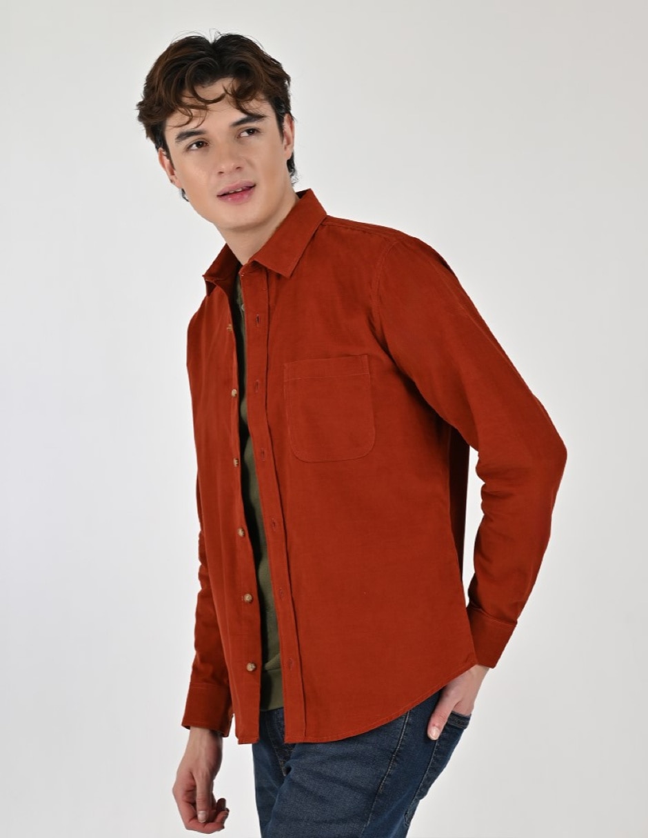 Camisa casual manga larga para hombre 3