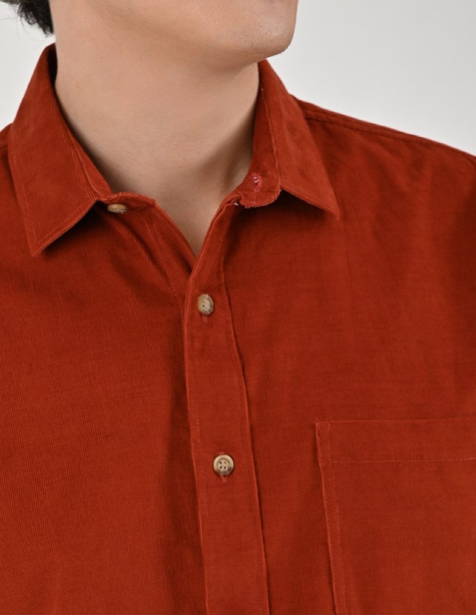 Camisa casual manga larga para hombre 6