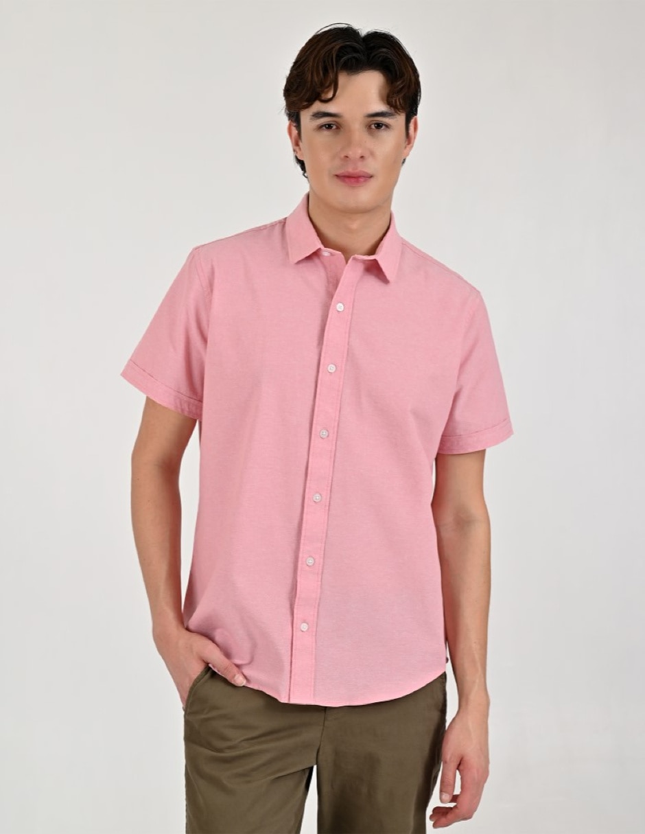 Camisa casual manga corta para hombre 1
