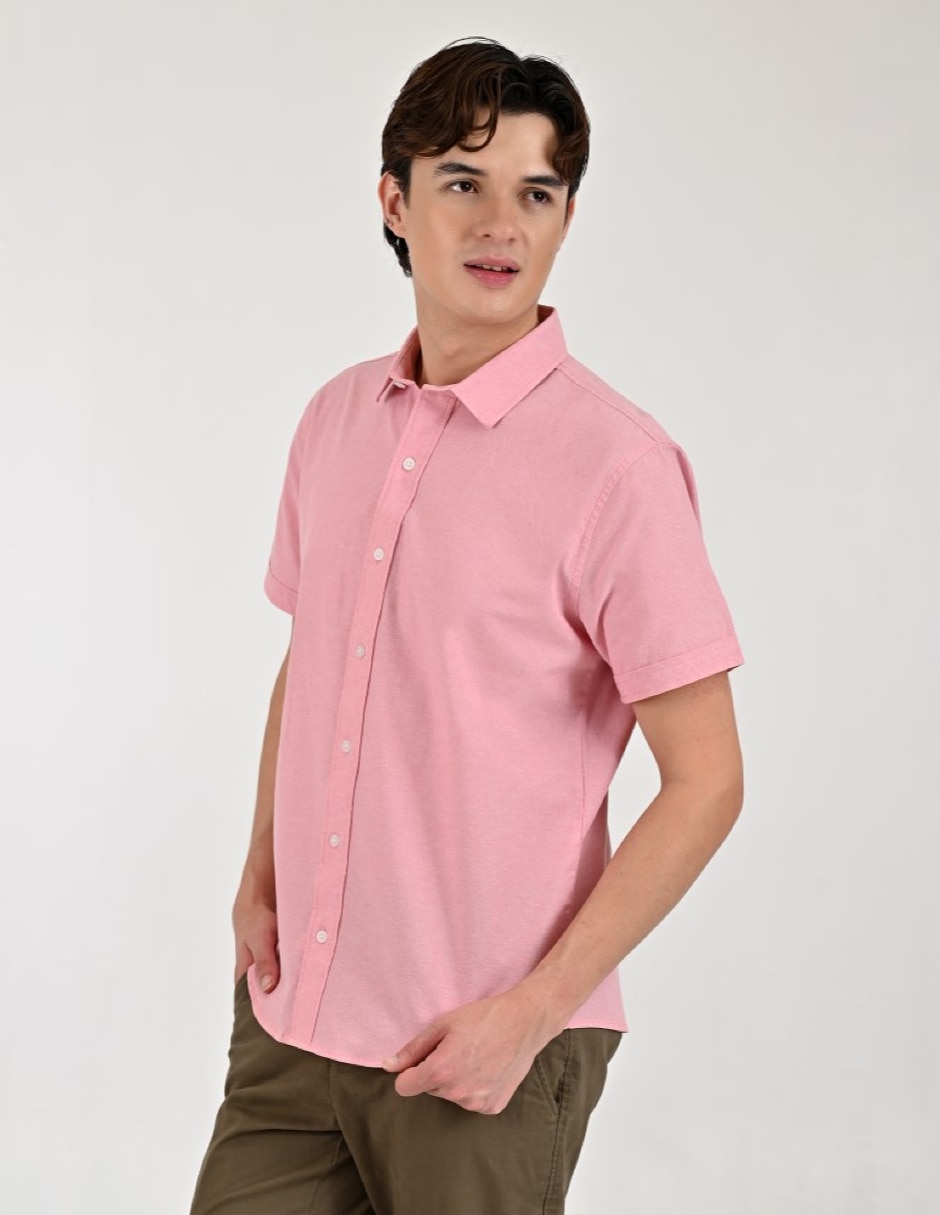 Camisa casual manga corta para hombre 4