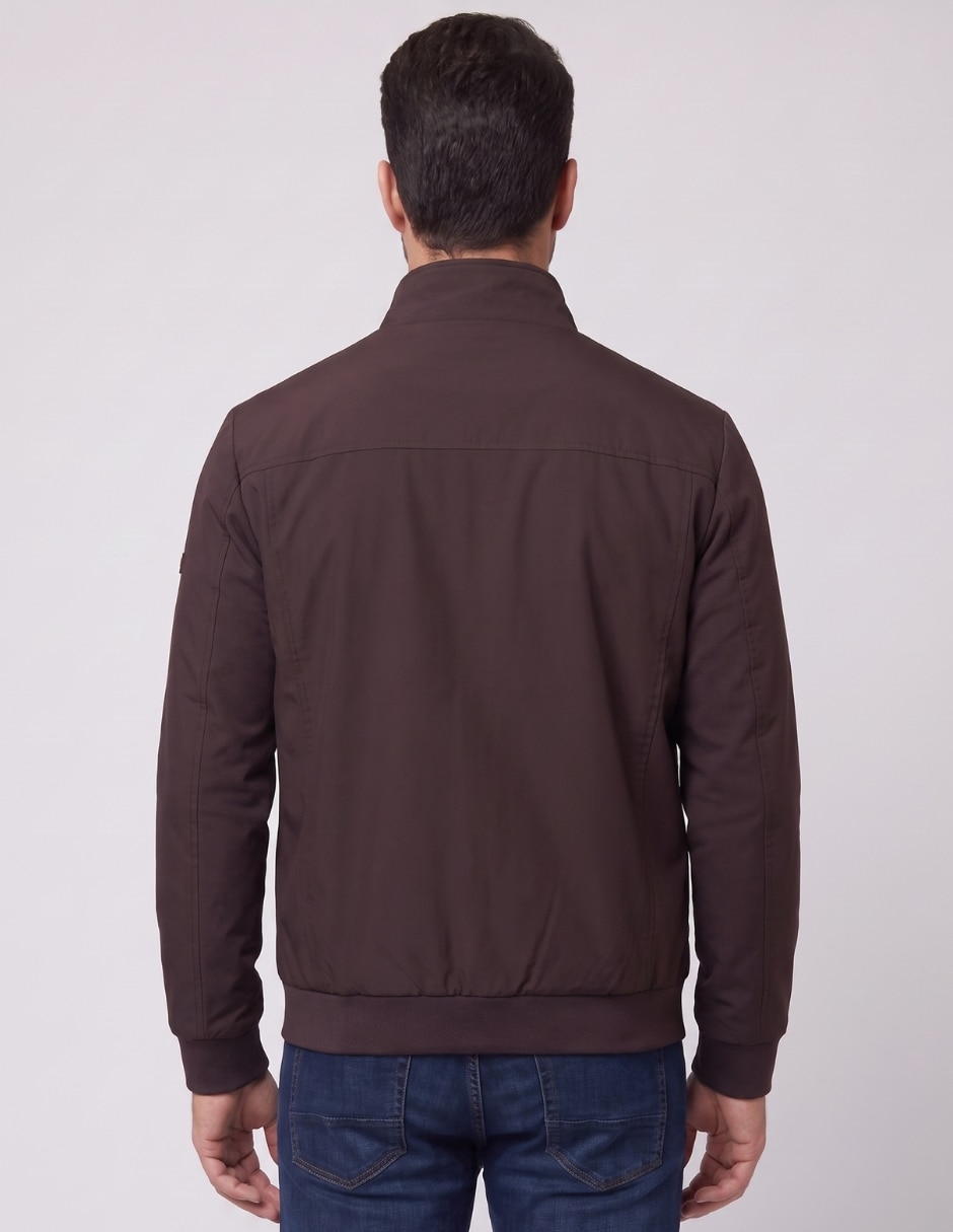 Chamarra casual jk-164 cuello con cierre para hombre 2
