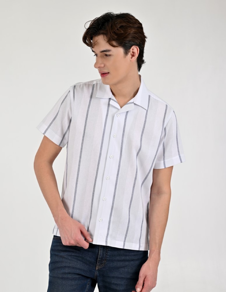 Camisa casual manga corta para hombre