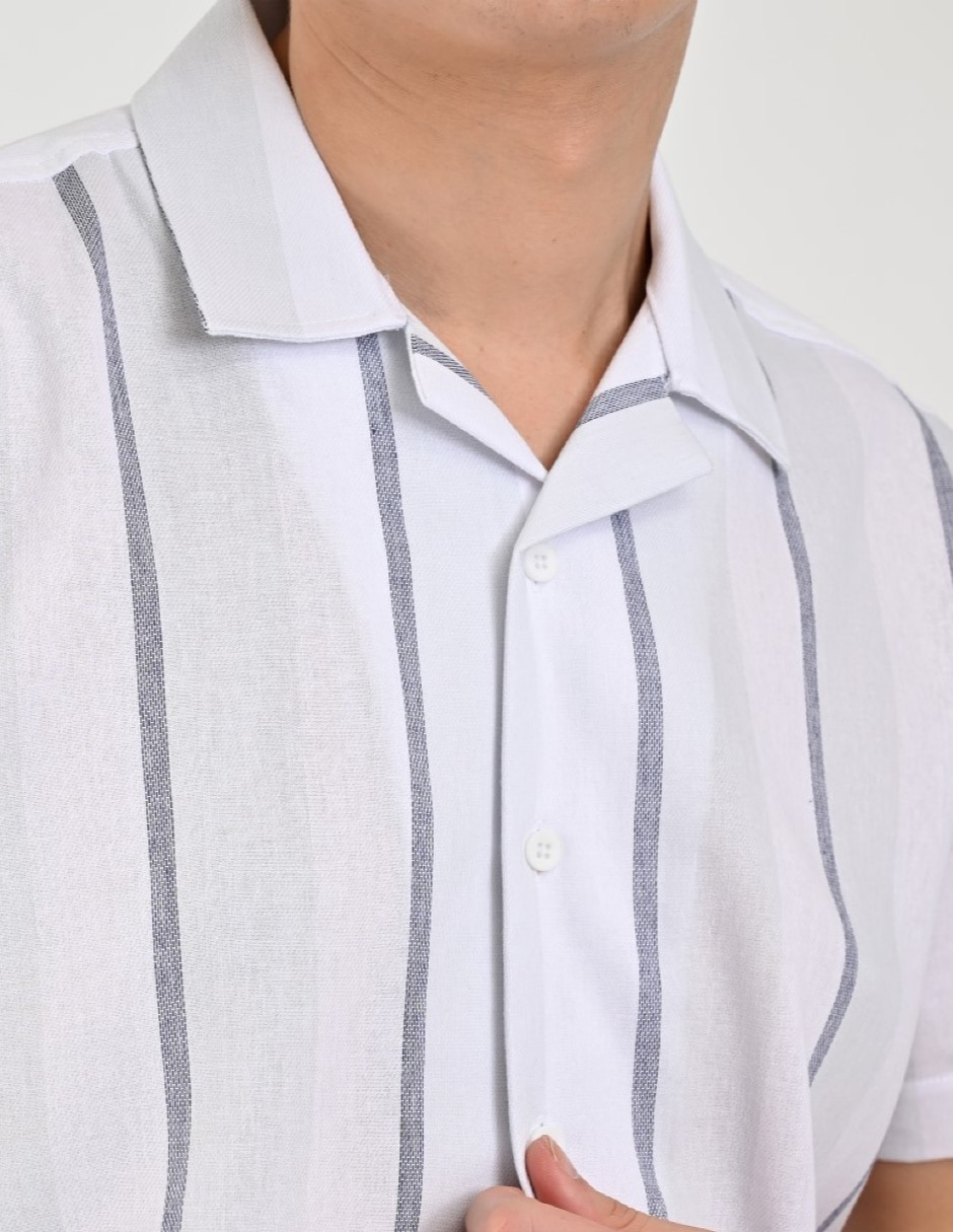 Camisa casual manga corta para hombre 4