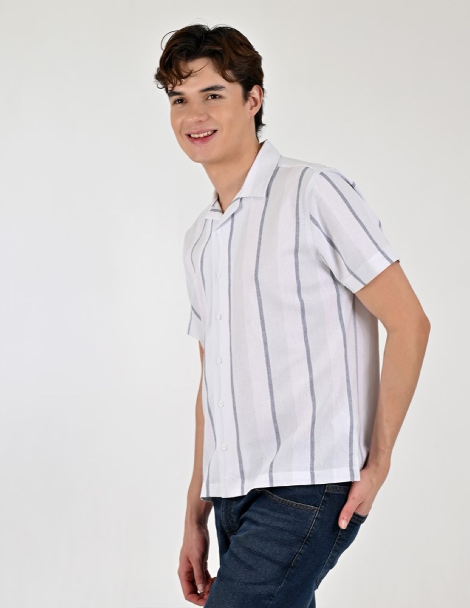 Camisa casual manga corta para hombre 5