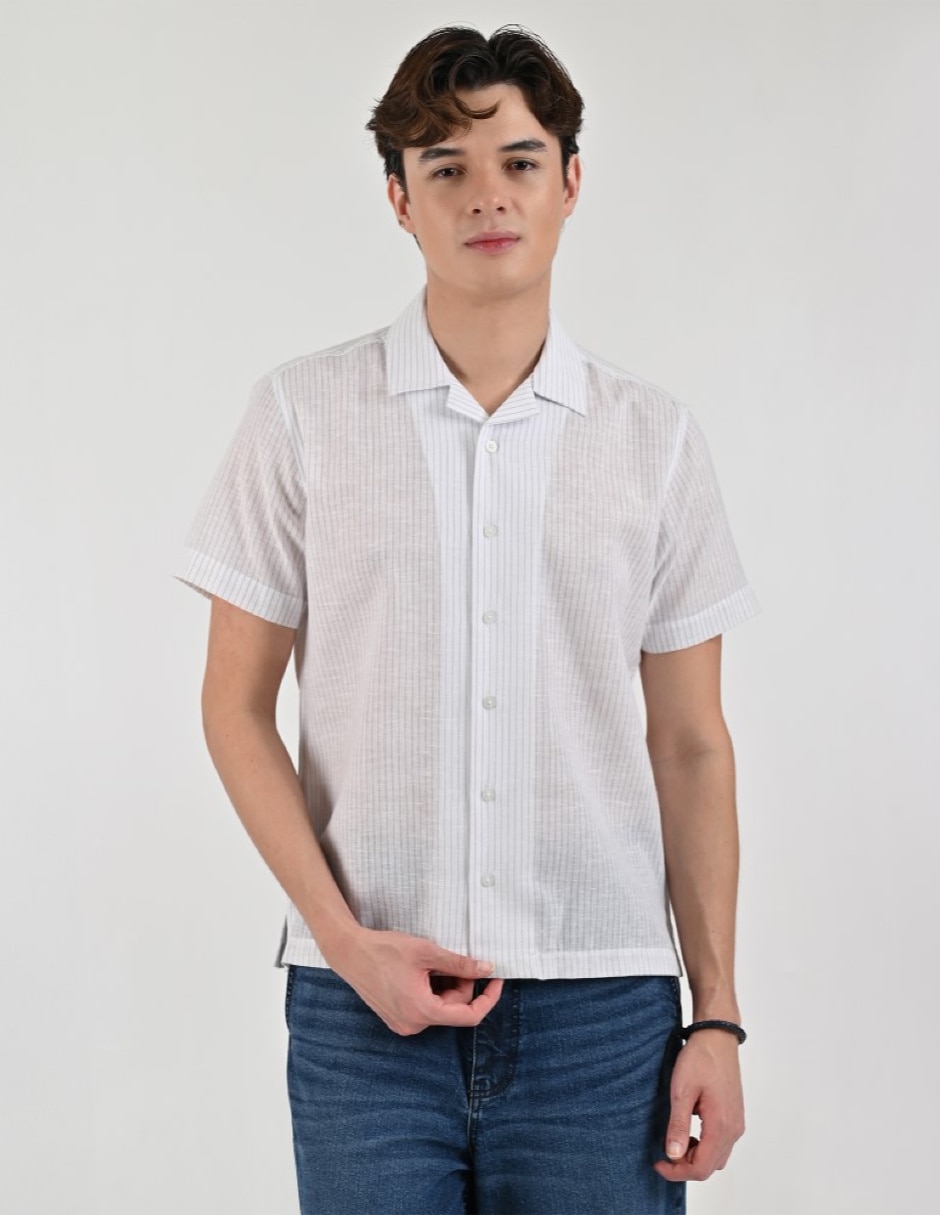 Camisa casual manga corta para hombre