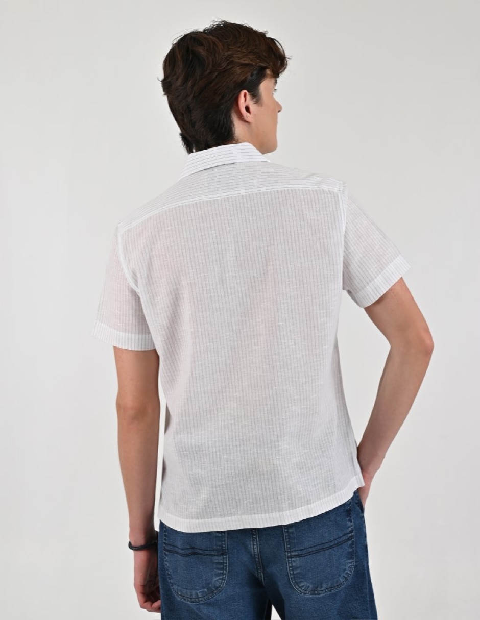 Camisa casual manga corta para hombre 3