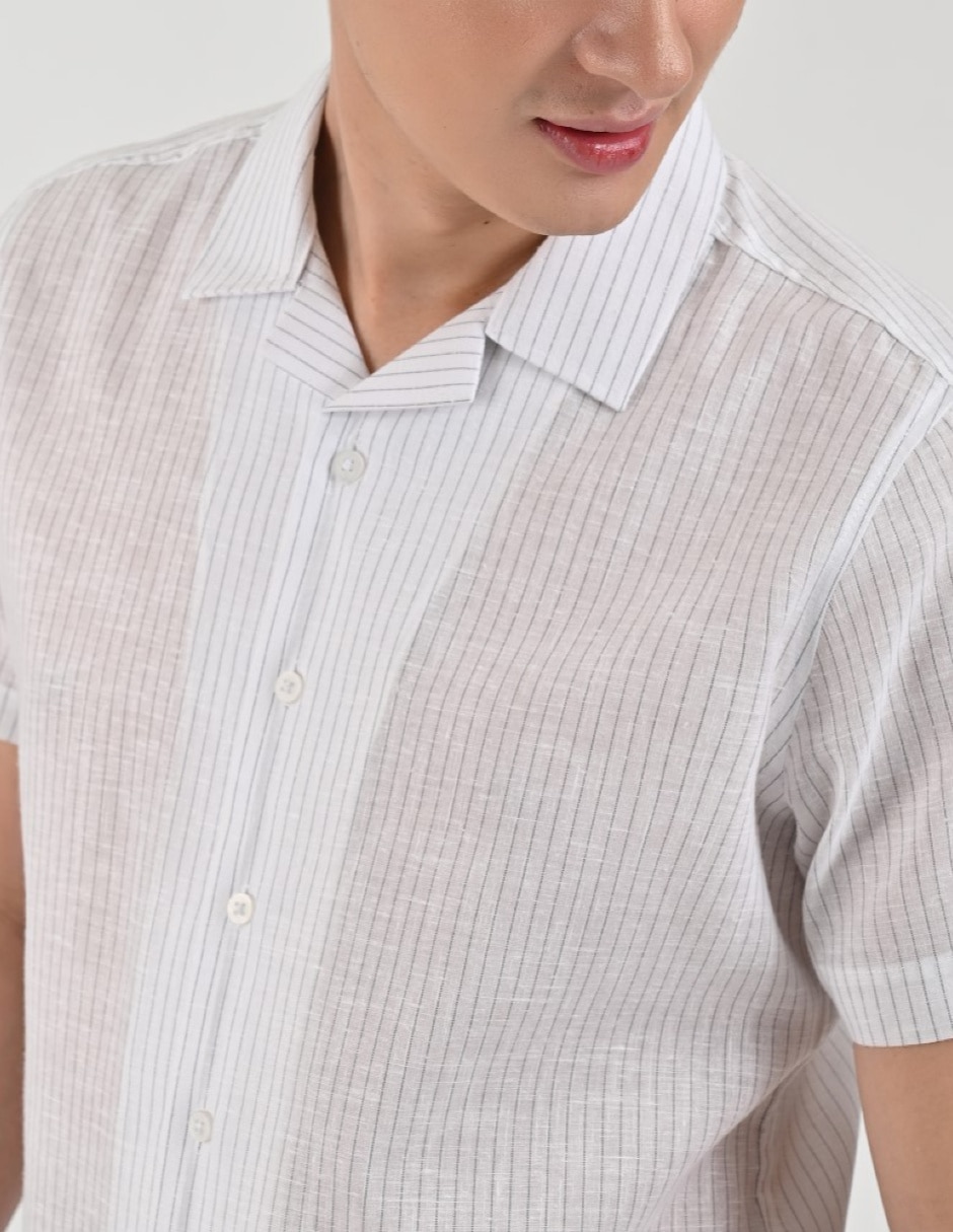 Camisa casual manga corta para hombre 4