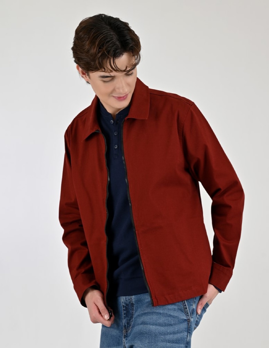 Chamarra casual de algodón con bolsillos para hombre 3