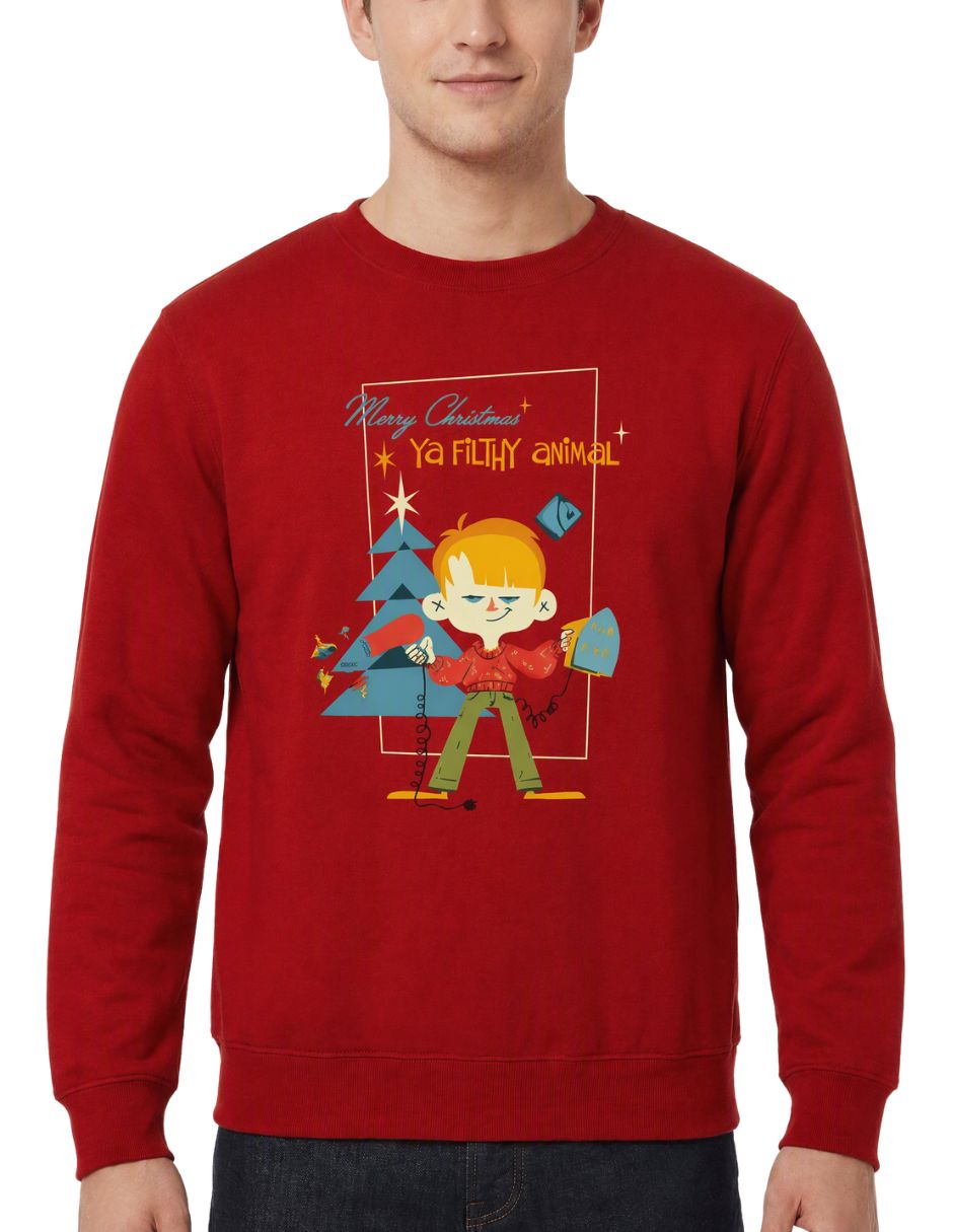 Sudadera home alone disney original filthy animal para hombre 2
