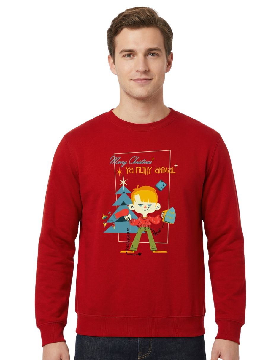 Sudadera home alone disney original filthy animal para hombre
